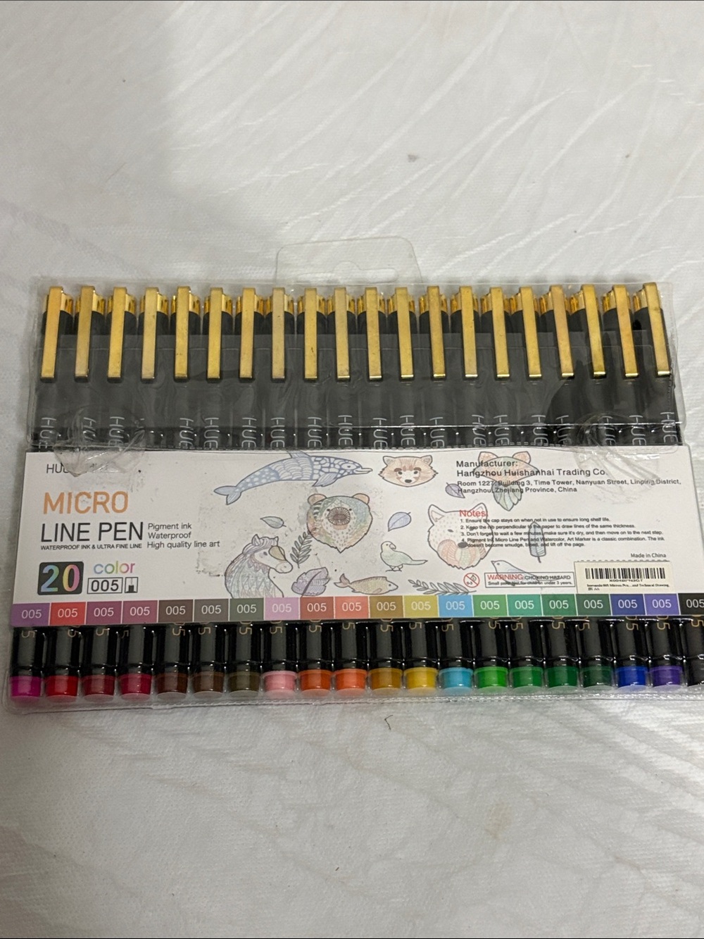 Micro Line Pen 20-Color Artist Fineliner Set
